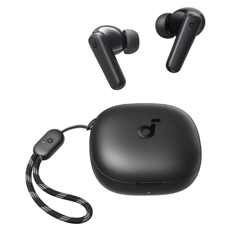 هدفون بلوتوثی انکر مدل SoundCore R50i A3949 بدون قابلیت نویز کنسلینگ، درگاه شارژ USB Type-C، دارای فناوری AI-Enhanced Calls برای کاهش نویز و بهبود مکالمات، مقاوم در برابر رطوبت و عرق